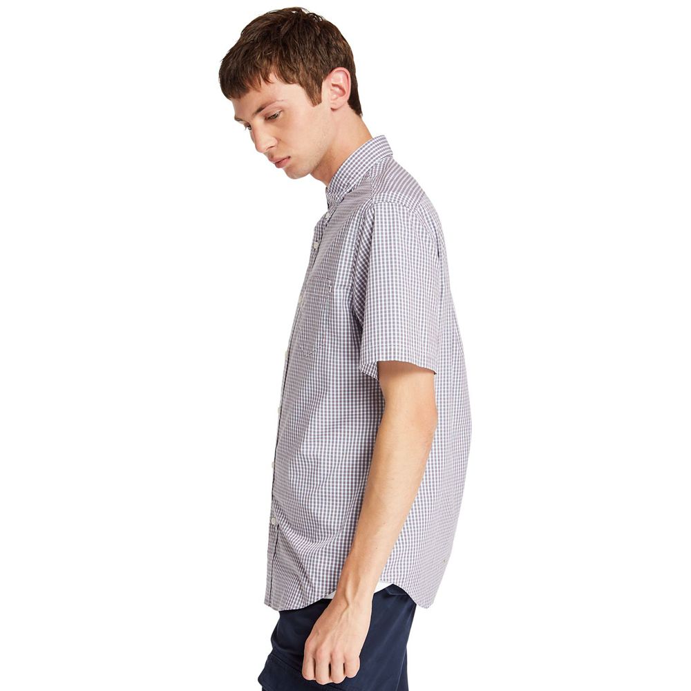 Camisa Masculino - Timberland Short-Sleeve Saco River Stretch - IEGRM9872 - Branco